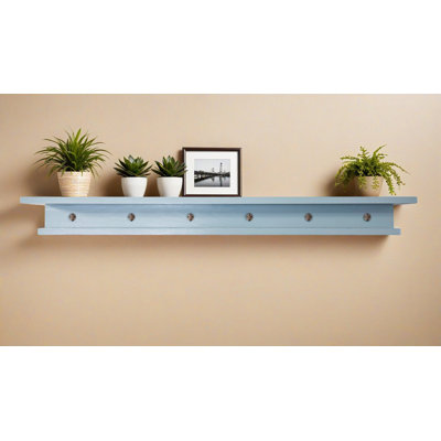 Rayne 3 Piece Oak Shelves With Hooks
