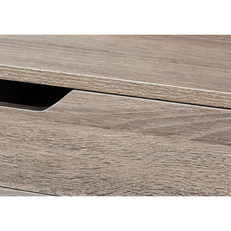 Bureau d'ordinateur, Taupe / Noir