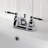 Kingston Brass Knight Two-Handle 3-Hole Deck Mount 4" Centerset Bathroom Faucet with Plastic Pop-Up-11271897