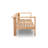 Sonoma 83.5" Wide Outdoor Teak Patio Sofa with Cushions-2126405077