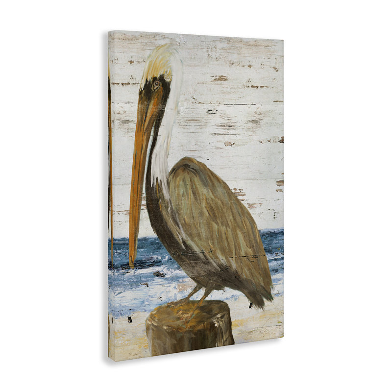 «Rustic Ocean Pelican» par Julie DeRice, H 24 po x l 16 po
