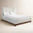 Magar Upholstered Wingback Solid Wood Bed Frame-1918536492