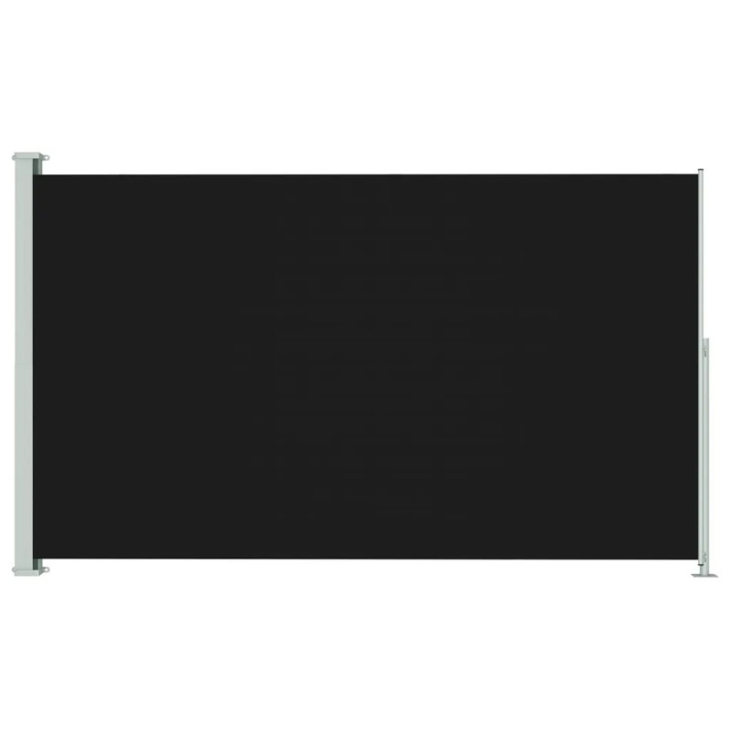 Dakota Fields Fabric Cover Motorised Retractable Side Awning, Black, 220x300 cm