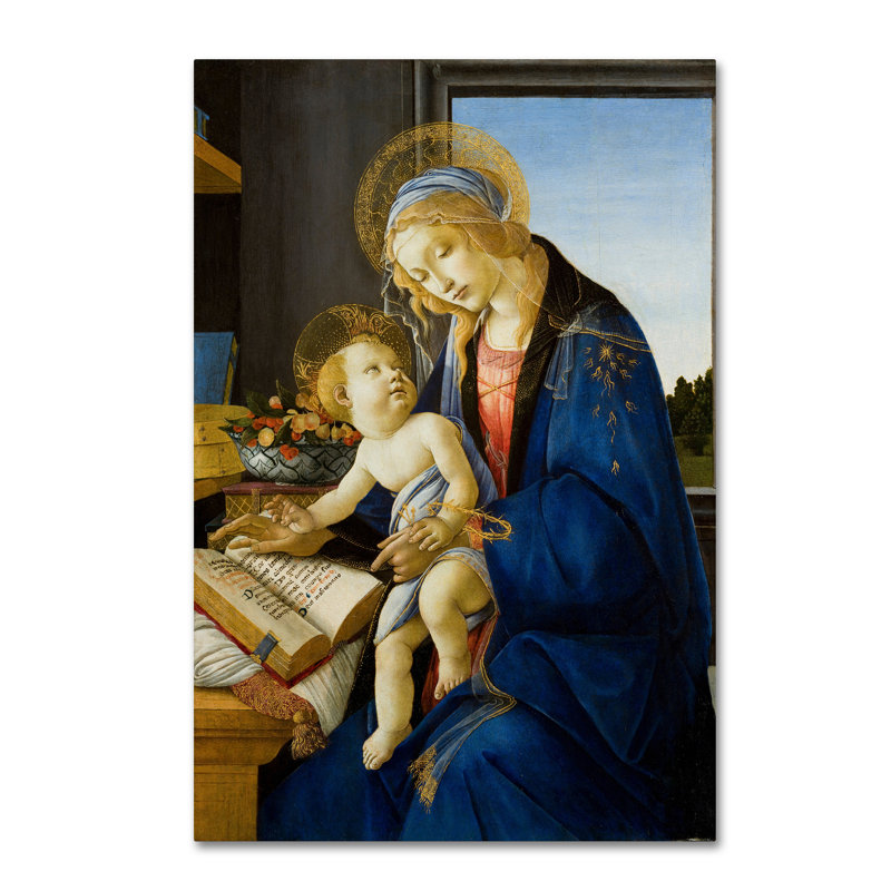 «The Virgin and Child», reproduction sur toile tendue, H 47 po x l 30 po