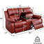 Causeuse inclinable manuelle en similicuir 68 po avec rangement et porte-gobelet 68 po-132942867