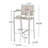 29.50" Barstools With Silver Rust-Proof Aluminum Frame, Grey Mesh, Set Of 2-85621921