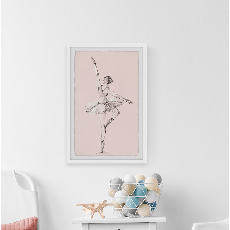 «Prima Ballerina», reproduction d'art encadrée sur papier, H 45 po x l 30 po x P 1,5 po