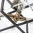 4-Light Beveled Glass Square Semi-Flush Mount