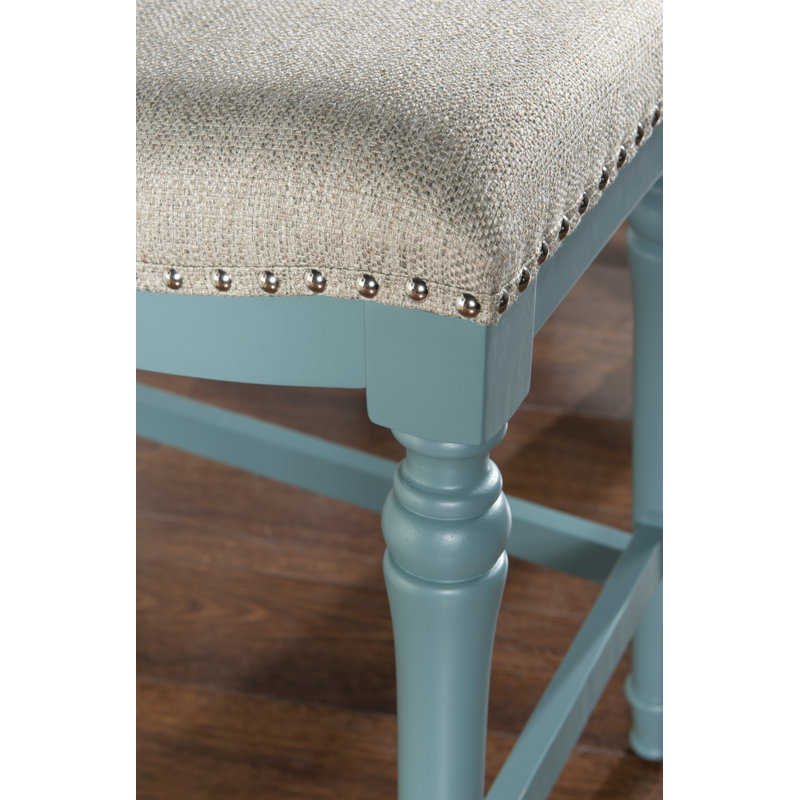 Kathryn 27" Big And Tall Stool, Blue