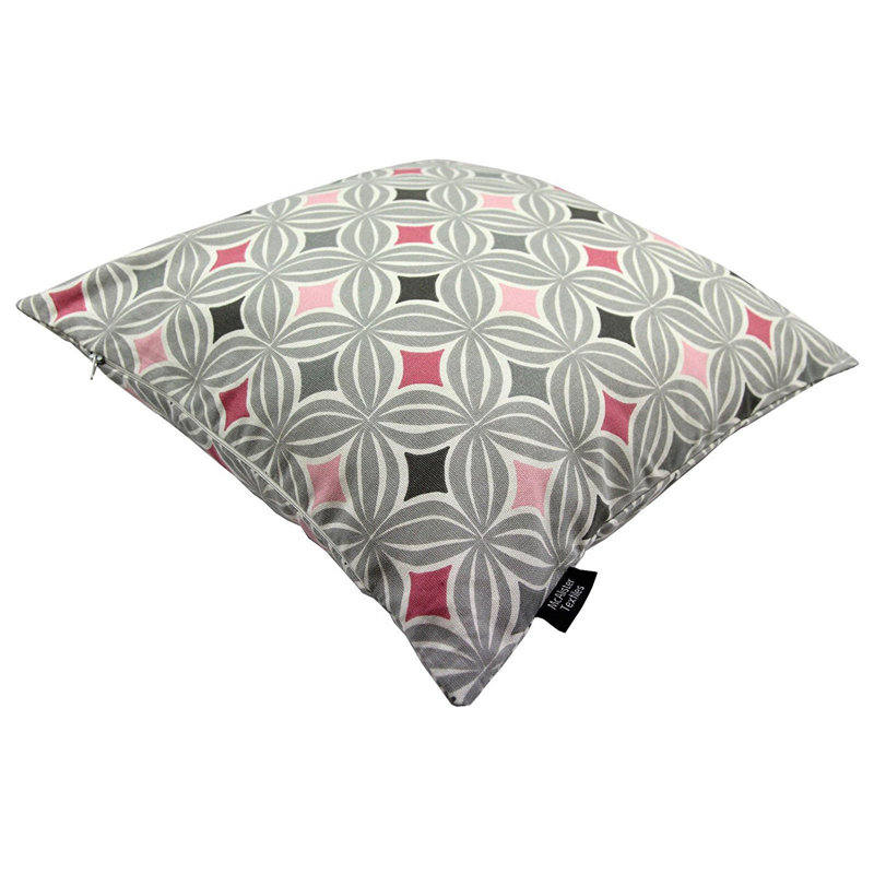 Amethy Geometric Square Pillow Cover, 60 x 60cm, Blush Pink