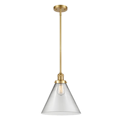 Luminaire suspendu 1 lumière à cône simple Hardman