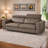 Valerio 87" Leather Queen Sleeper Sofa Bed With Memory Foam Mattress, Leather Sleeper Sofa Bed With Memory Foam Mattress For Living Room With Adjustable Headrest