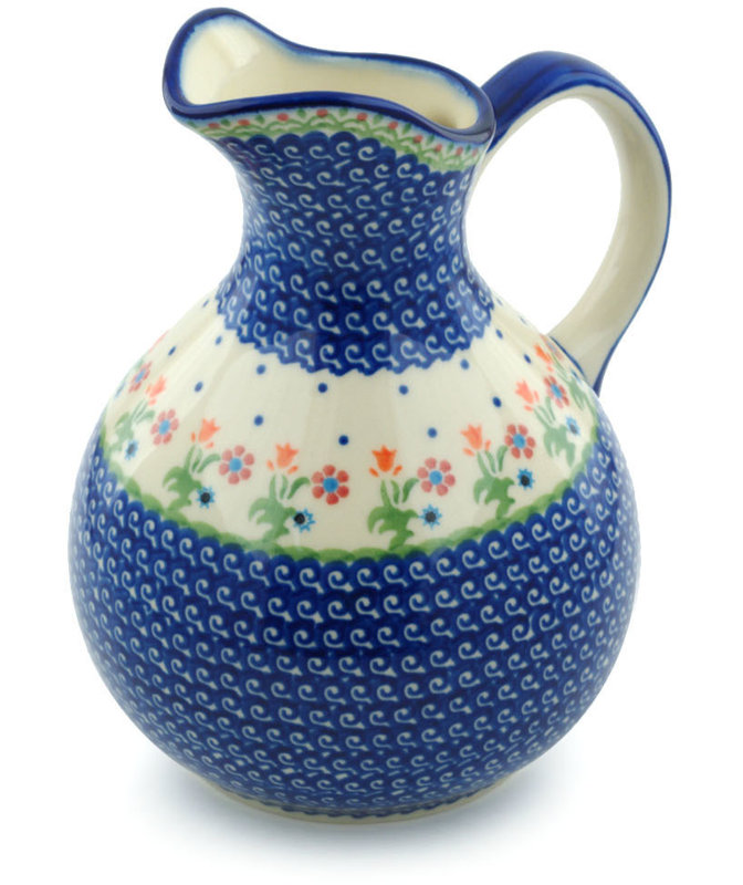 Pichet 44 onces spring fleurs, 83 oz, Blue