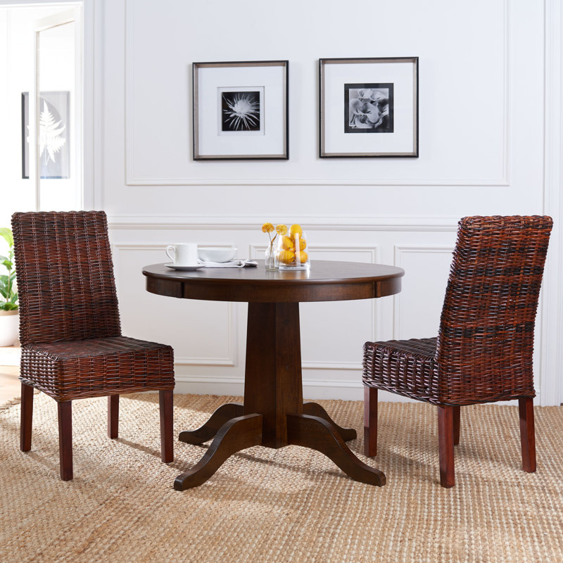 Colista Side Chair, Pecan Brown/Antique Walnut