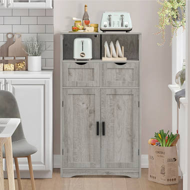 Downtown Storage Cabinet - 2-Shelf, Gray