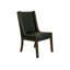 Chaise de salle à manger Balam rembourrée en cuir véritable-312933682-312933685-312933683