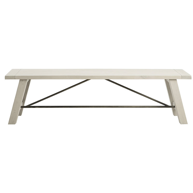 Banc de salle à manger Ana, Blanc récupéré