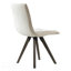 Ensemble de 2 chaises de salle à manger de style Mid-Century moderne, coussin en tissu confortable avec pieds en bois robustes pour une utilisation intérieure et extérieure