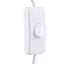 White Table Lamp with Flexible Arm and Wooden Base