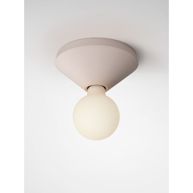 Hansigne Concrete Flush Mounted Sconce, Dove Grey