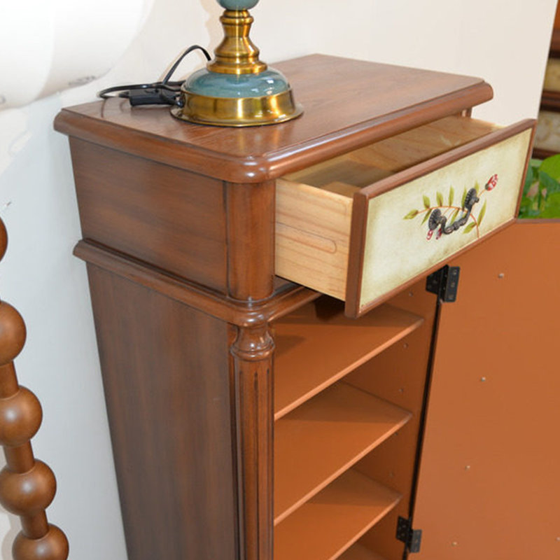 Buffet décoratif vibrant en bois peint à la main