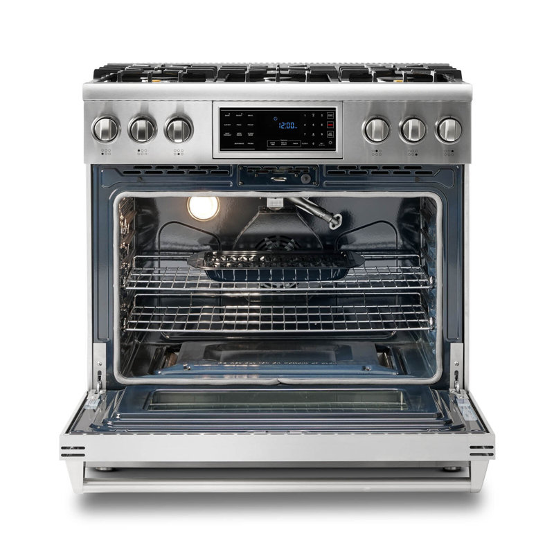 Thor Kitchen 36" 6 Cubic Feet Smart Liquid Propane Free Standing Range with 6 Burners