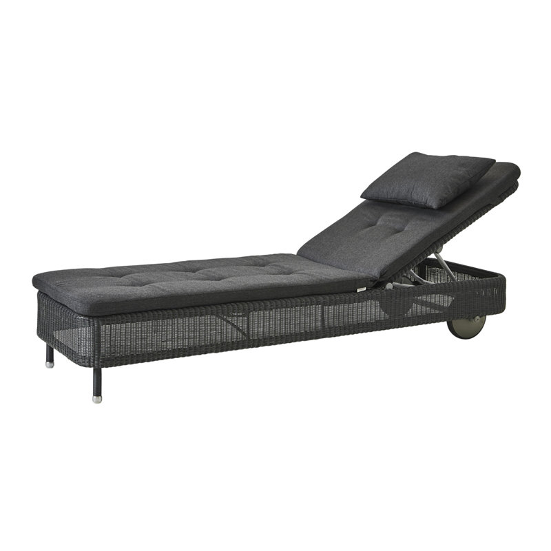 Presley 79.6" Long Single Chaise, Gray, Natural