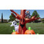 Décoration de jardin gonflable de jardin de 8 pieds de hauteur avec joyeux halloween avec hibou, fantôme et citrouilles
