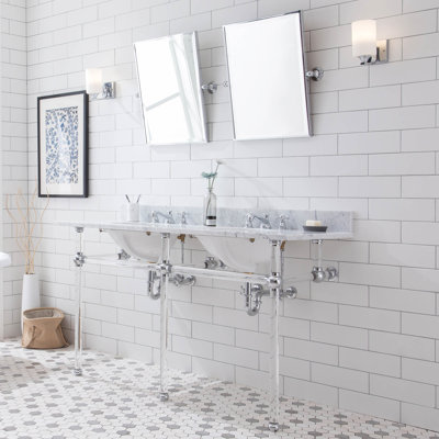 Meuble-lavabo ovale en pierre 60 po avec trop-plein Greyleigh Copeland