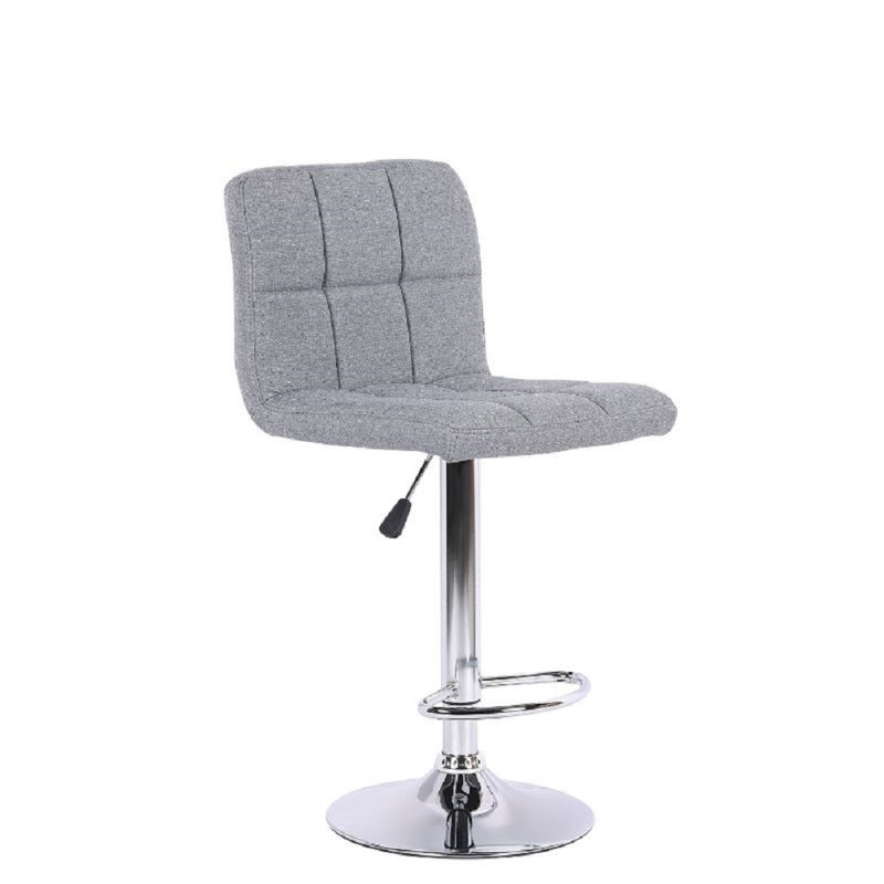 Swivel Upholstered Counter Stool with Metal Frame