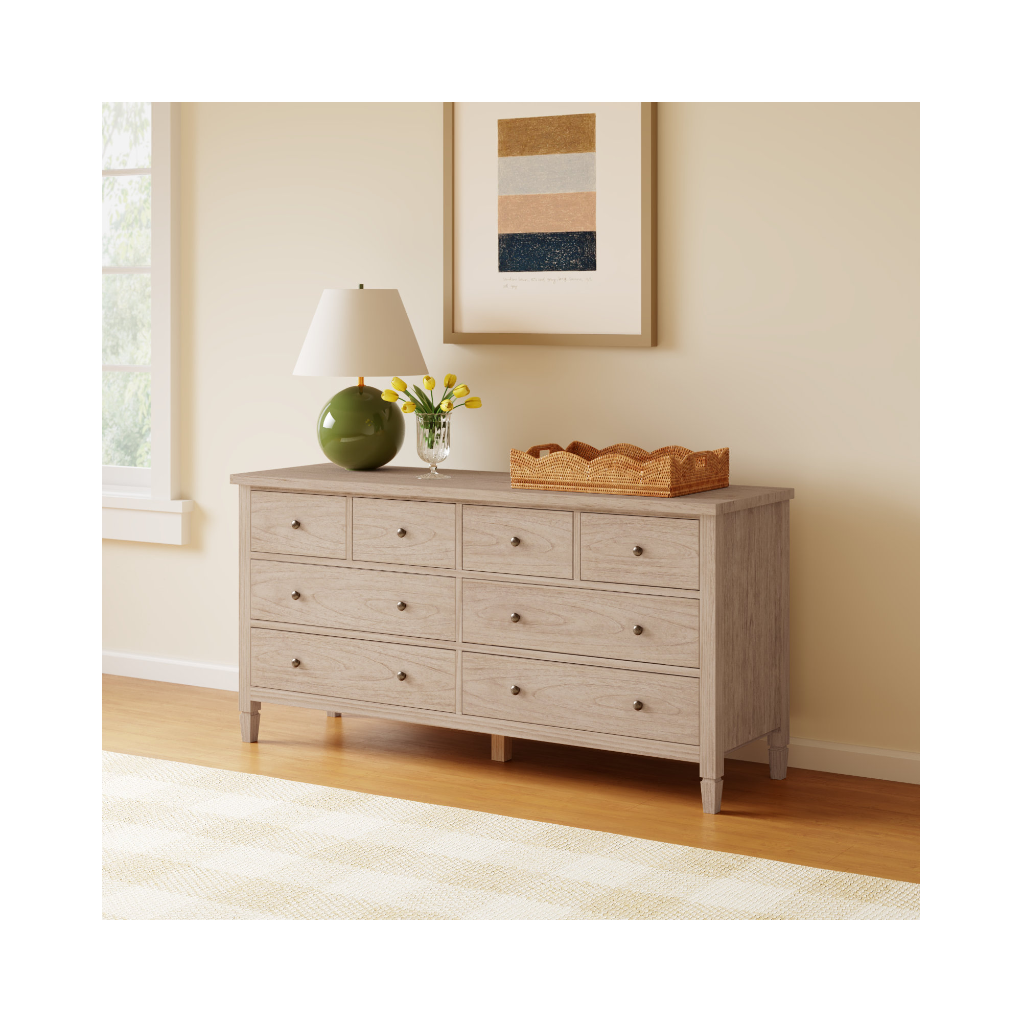 Charleston 8 - Drawer Dresser, Desert Sand