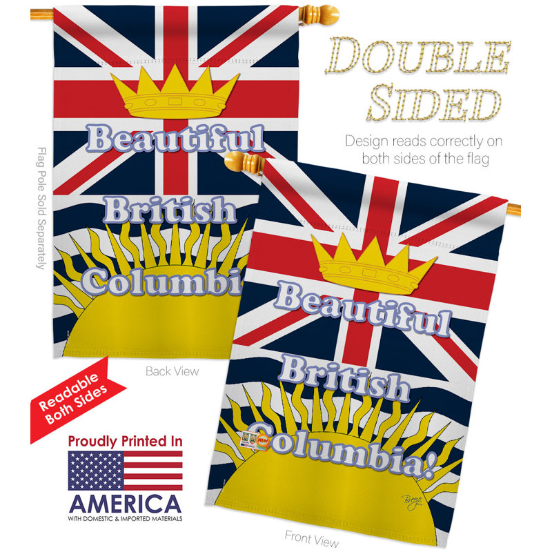 Double Sided 40'' H x 28'' W Polyester House Flag