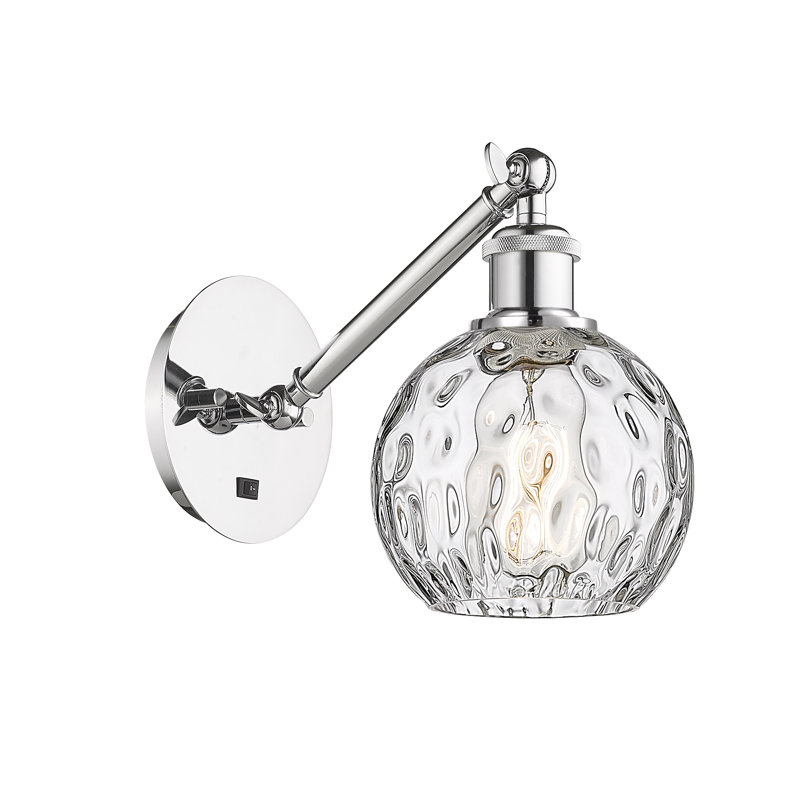 Applique murale 1 lumière 6 po avec bras ajustable Shauna, DEL, Chrome poli