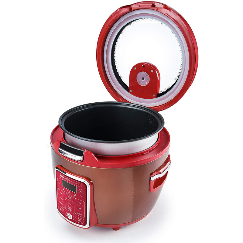 Aroma 10-Cup (Uncooked) / 20-Cup (Cooked) Glass Lid Digital Rice Cooker