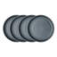 Dark Grey Speckle Coupe Dinner Plates