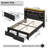 Upholstered Platform Bed, LED Bed Frame with Charging, Storage Headboard-2083645325-2083813086