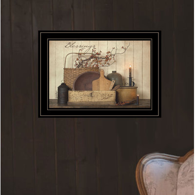 «Count Your Blessing» par Susie Boyer, reproduction de photo sur papier encadrée