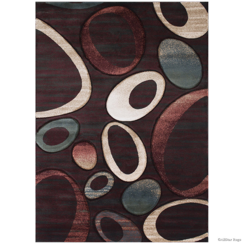 Geometric Indoor Rug, Rectangle 5'2" x 7'2"