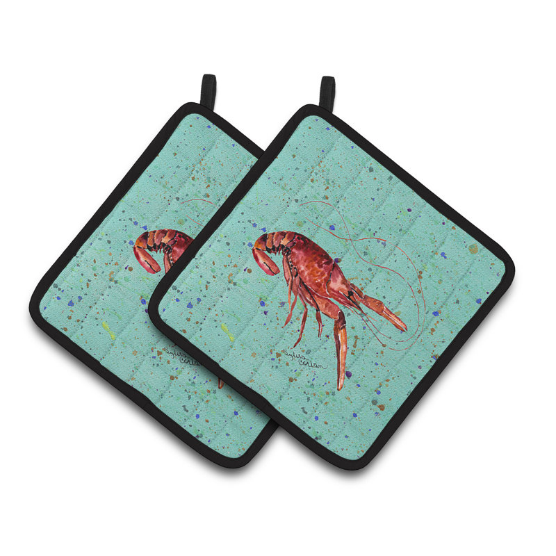 Cuisinier poignée caroline trésors Crawfish, Bleu