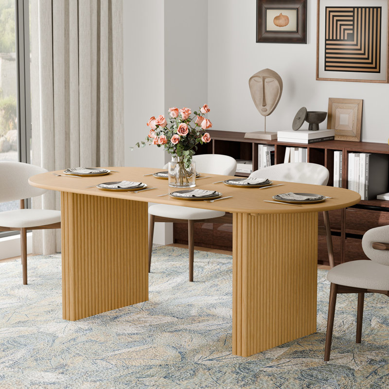 Table de salle à manger 67 po x P 33,5 po, H 30 po x L 67 po x l 33,5 po, Bois naturel