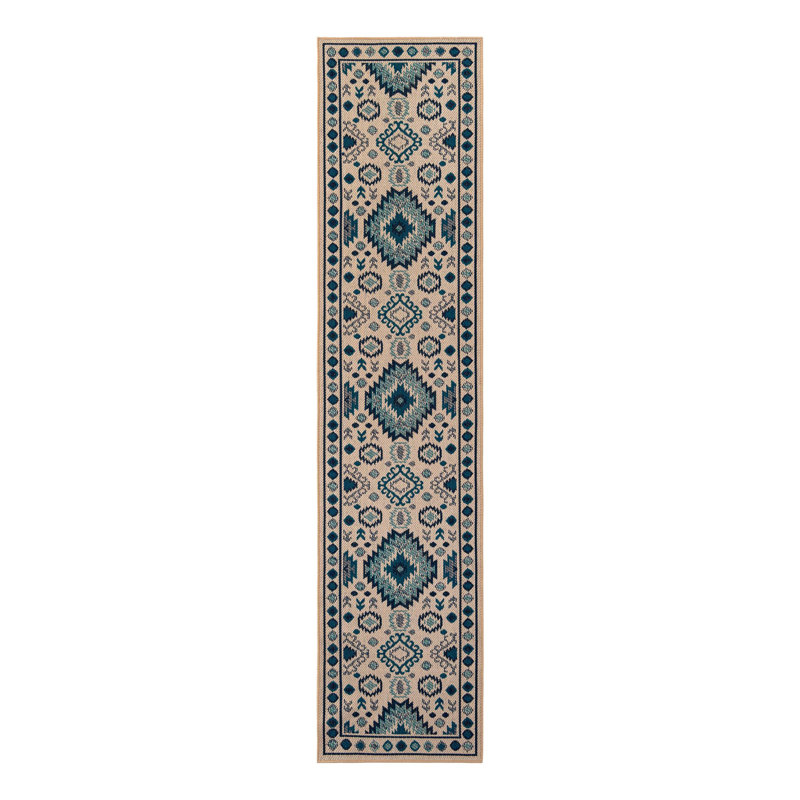 Tapis intérieur / extérieur Marlenia Marlenia, Tapis de couloir 2 pi 7 po x 12 pi