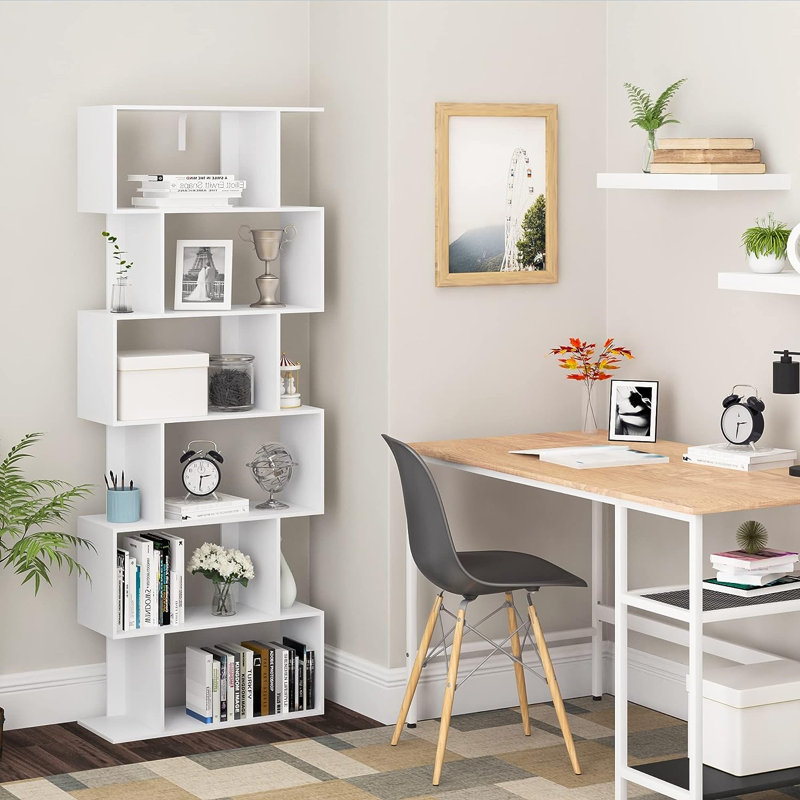 Marico 160cm H x 60cm W Geometric Bookcase