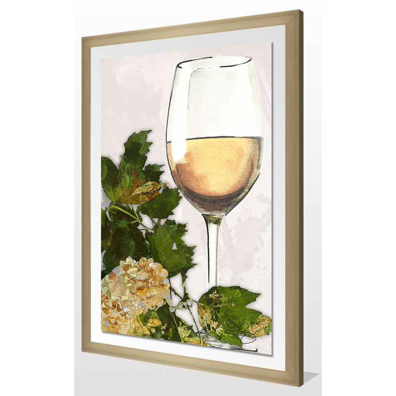 « wine », impression encadrée, H 27,5 po x l 21,5 po x P 0,75 po
