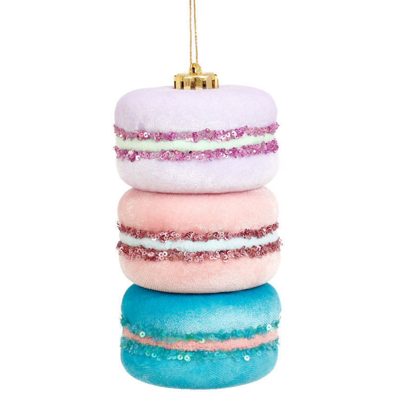 Macaron Ornament, LG - 6 Inches Set Of 12