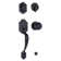 Two Piece Parkside Single Cylinder Entry Handle with Salem Knob