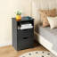 40cm W Manufactured Wood Bedside Table