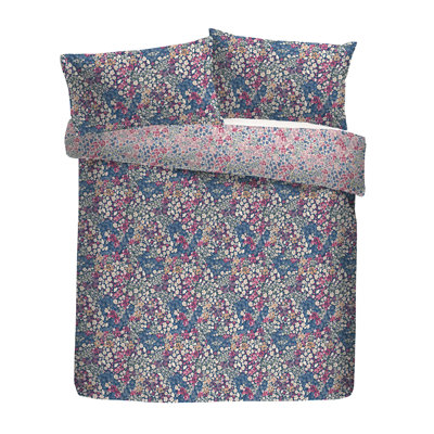 Cotton Blend Floral Duvet Cover Set with Pillowcases Included