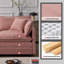 Canapés modulaires spacieux, chenille douce, forme en L rose confortable pour la maison