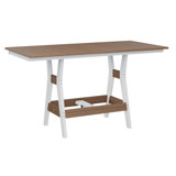 Berlin Gardens Harbor Regular Top With White Base Rectangular Bar Table