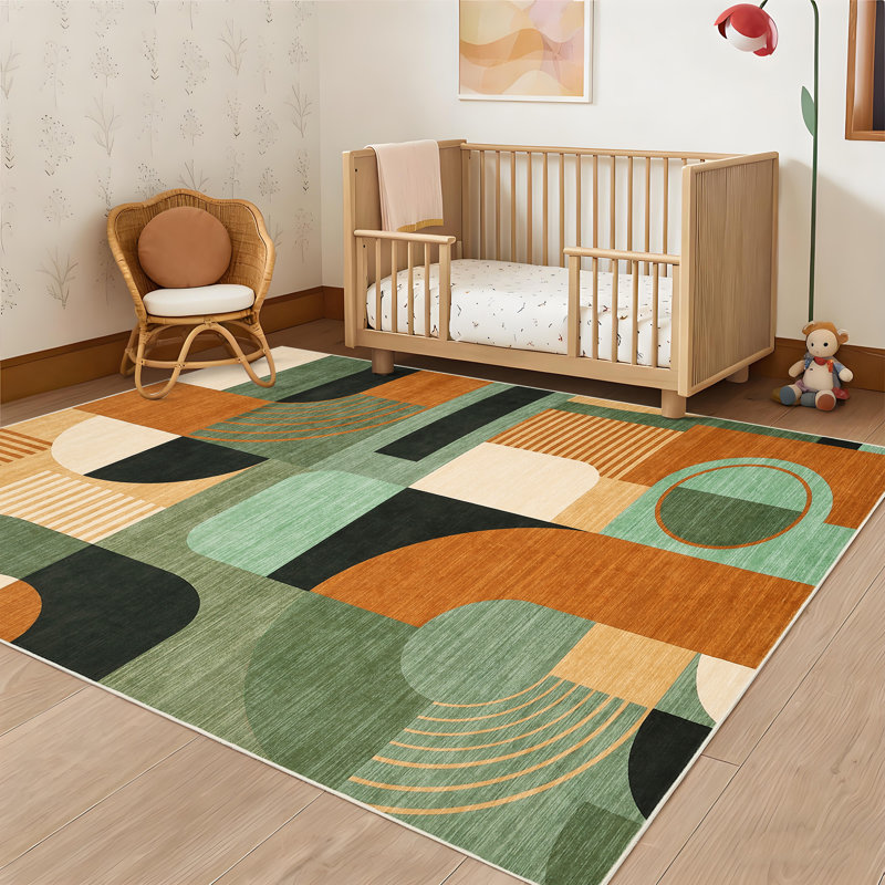 Tapis lavable à la machine Boho, Rectangle 4pi x 6 pi
